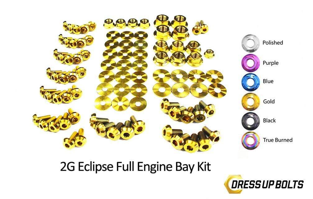Eagle 2G Talon DSM (1995-1999) Titanium Dress Up Bolts Full Engine Bay Kit - DressUpBolts.com