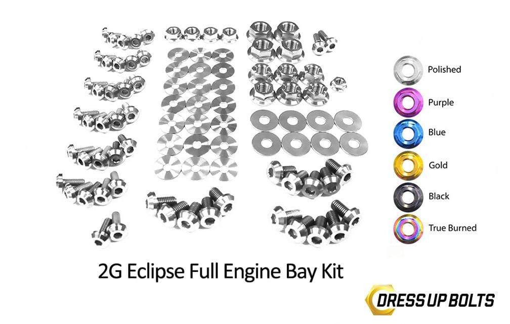 Eagle 2G Talon DSM (1995-1999) Titanium Dress Up Bolts Full Engine Bay Kit - DressUpBolts.com