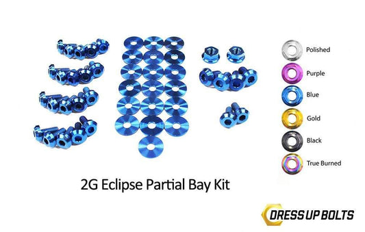 Eagle 2G Talon DSM (1995-1999) Titanium Dress Up Bolts Partial Engine Bay Kit - DressUpBolts.com