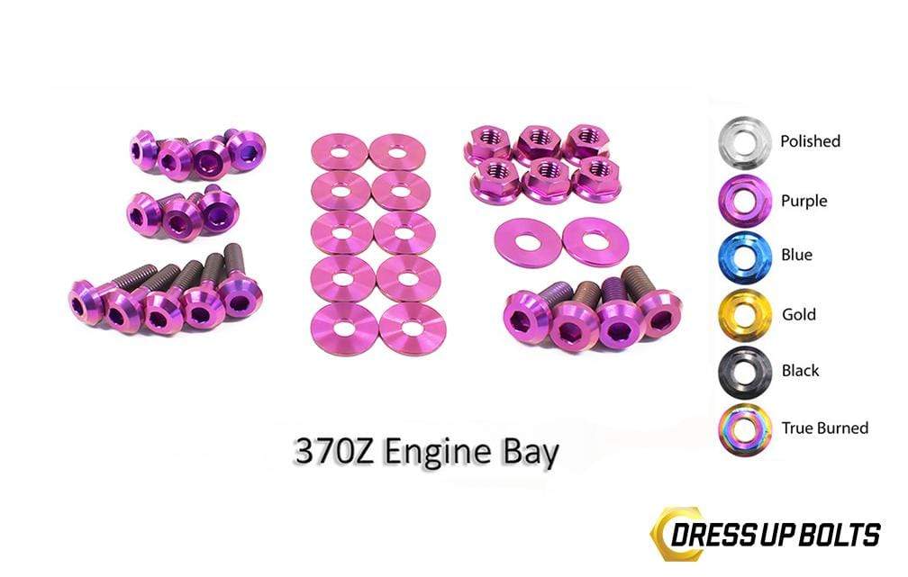 Nissan 370Z (2009-2019) Z34 Titanium Dress Up Bolts Engine Bay Kit - DressUpBolts.com