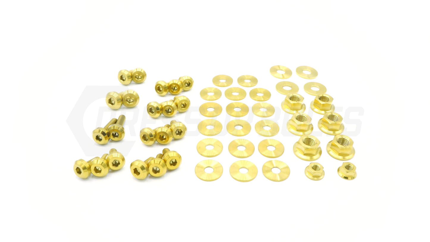 Dress Up Bolts Titanium Hardware Engine Bay Kit - Nissan Skyline GTS-R (R31) - DressUpBolts.com