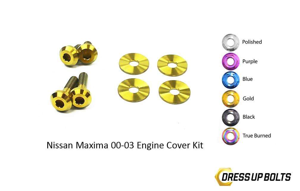 Nissan Maxima (2000-2003) Titanium Dress Up Bolts Engine Cover Kit - DressUpBolts.com