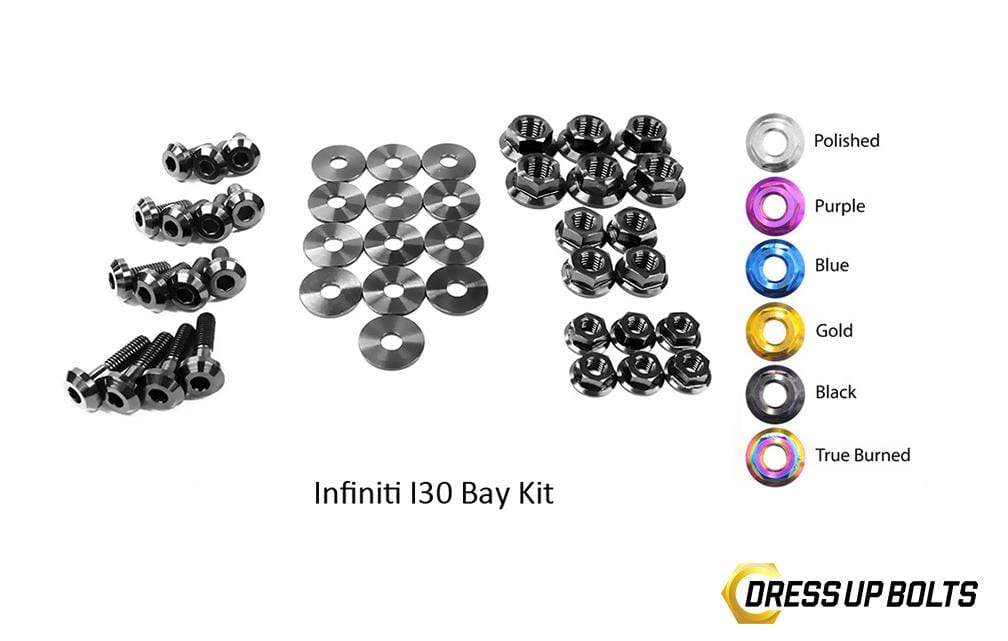 Infiniti I30 (2000-2001) Titanium Dress Up Bolts Engine Bay Kit - DressUpBolts.com