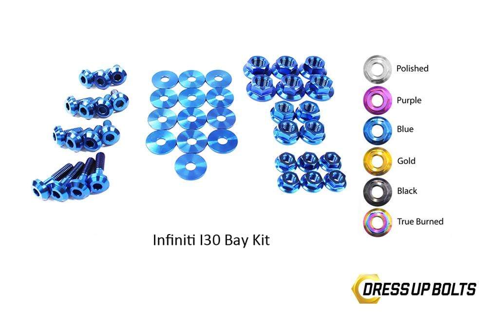 Infiniti I30 (2000-2001) Titanium Dress Up Bolts Engine Bay Kit - DressUpBolts.com