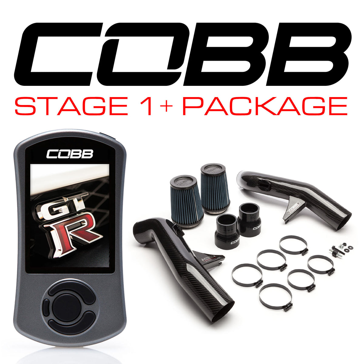Cobb 14-17 Nissan GT-R Stage 1+ Carbon Fiber Power Package (NIS-007)