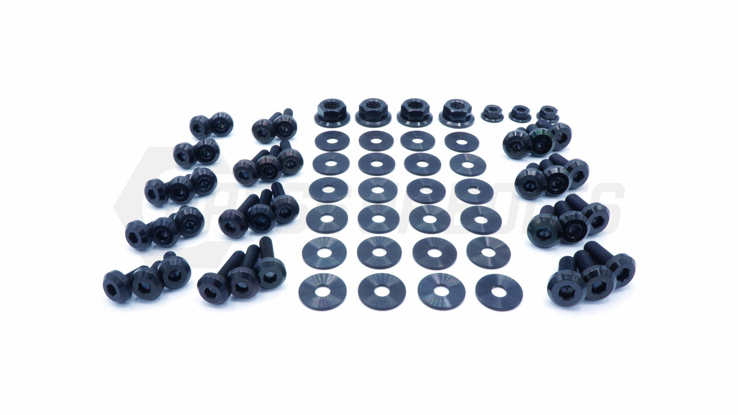 Dress Up Bolts Titanium Hardware Engine Bay Kit - Nissan Skyline GT-R (R32) - DressUpBolts.com