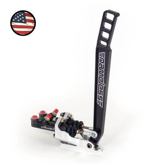 Hydraulic Handbrake - Dual Master Cylinders - Long (18") Black Handle