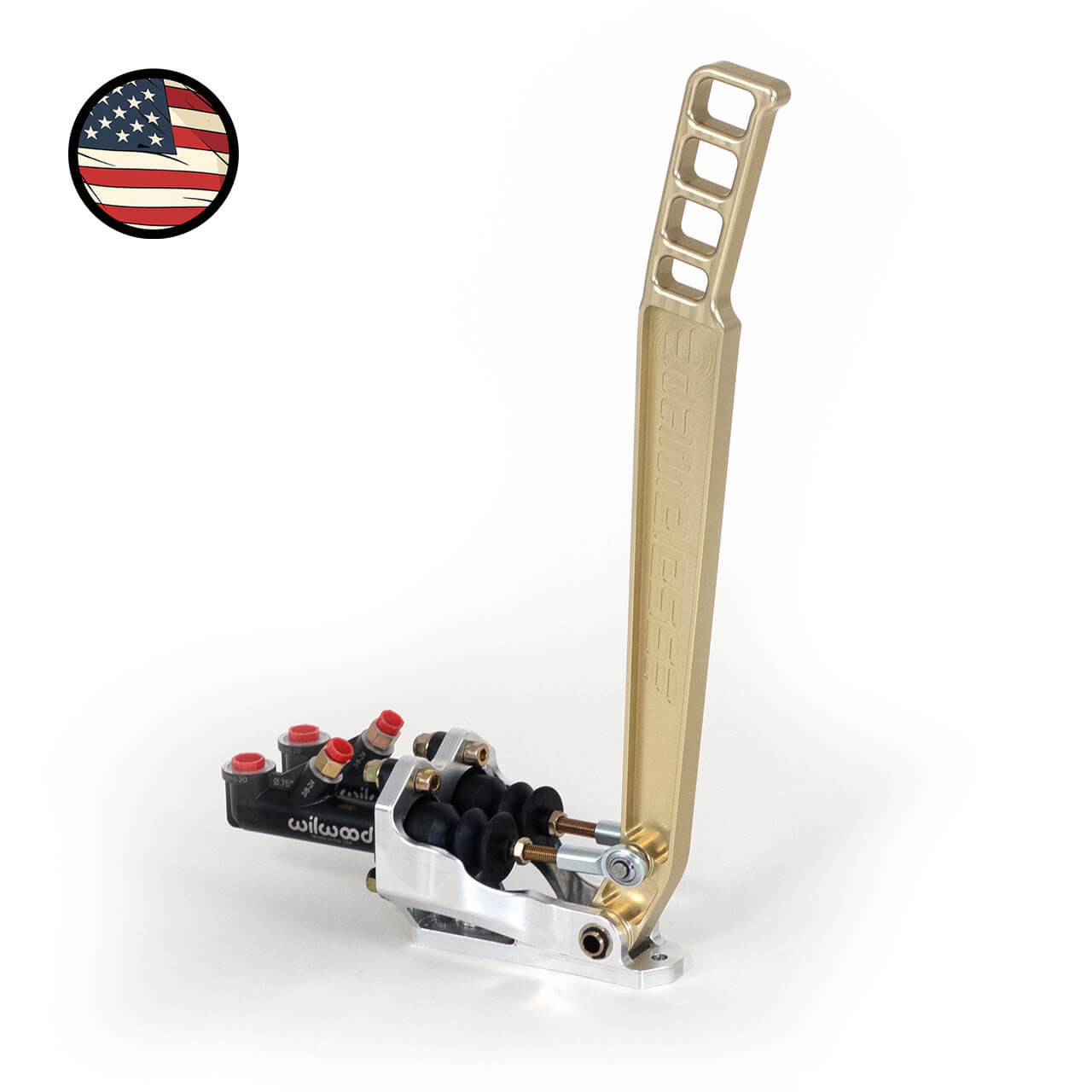 Hydraulic Handbrake - Dual Master Cylinders - Long (18") Gold Handle