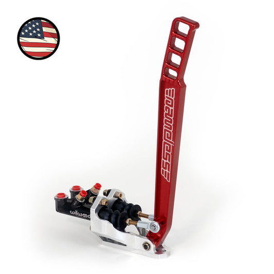 Hydraulic Handbrake - Dual Master Cylinders - Long (18") Red Handle