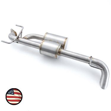 Axleback Exhaust - 2013-2017 Crosstrek/2012-2016 Impreza Wagon - Dual Chamber With 5" Muffler - Turndown Tip
