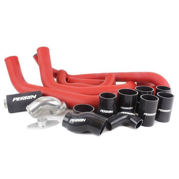 PERRIN 08-14 Subaru WRX Front Mount Intercooler Boost Tube Kit - Red