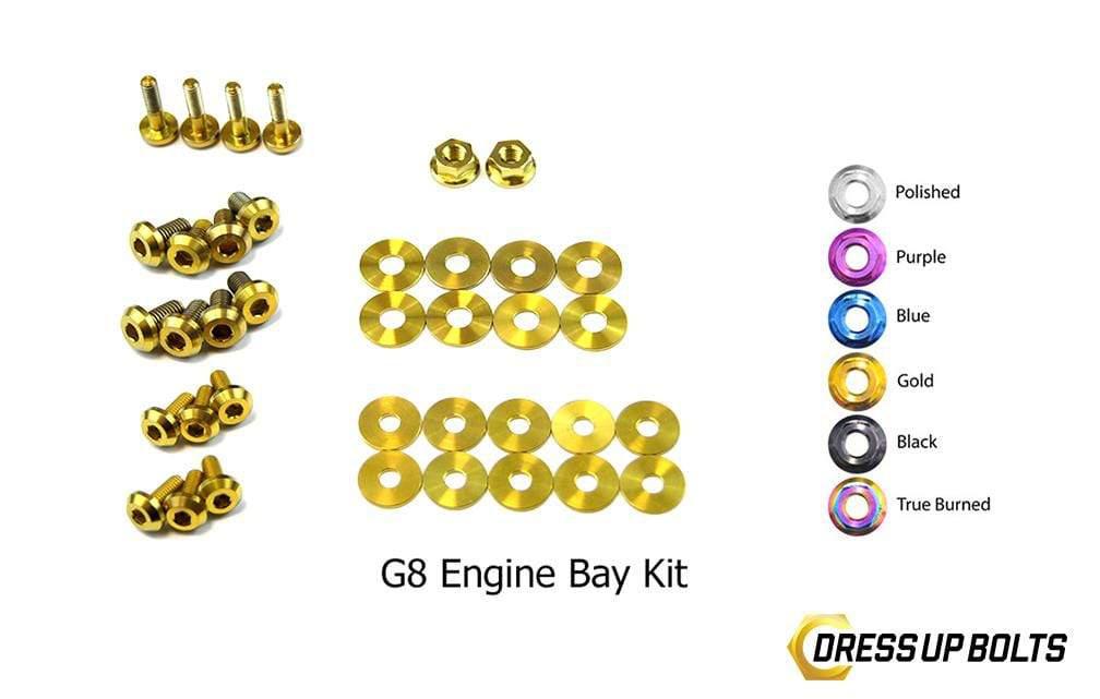 Pontiac G8 (2008-2009) Titanium Dress Up Bolts Engine Bay Kit - DressUpBolts.com