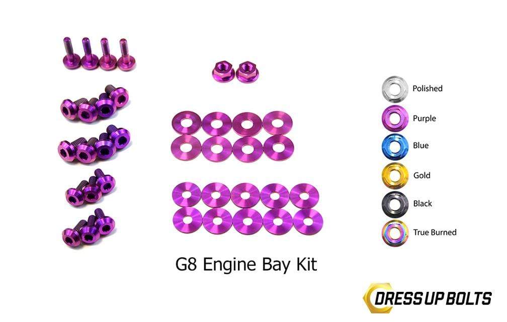 Pontiac G8 (2008-2009) Titanium Dress Up Bolts Engine Bay Kit - DressUpBolts.com