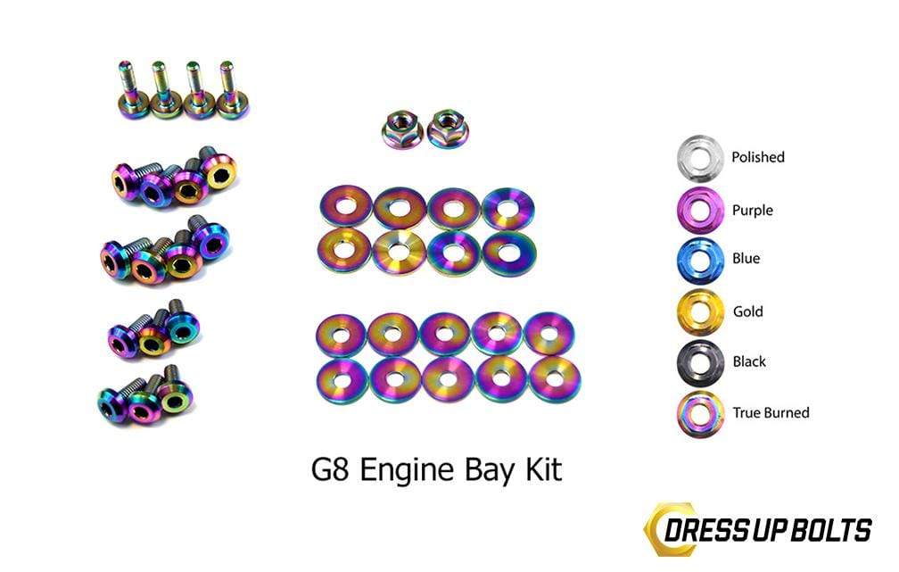 Pontiac G8 (2008-2009) Titanium Dress Up Bolts Engine Bay Kit - DressUpBolts.com