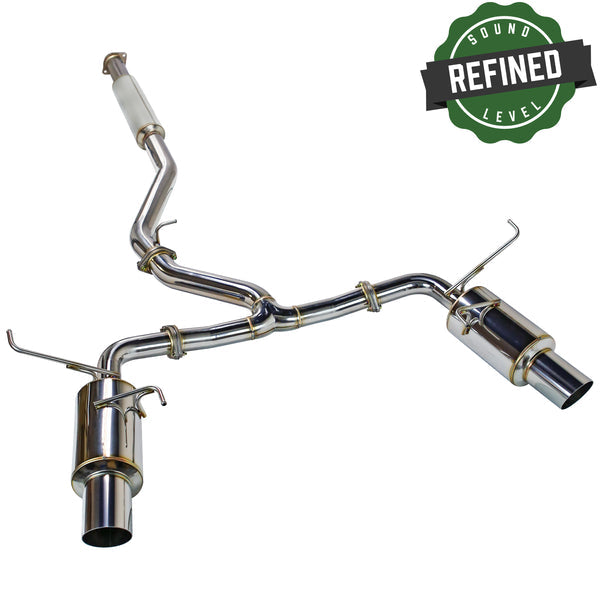 REMARK 2022+ Subaru WRX (VB) Catback Exhaust - Dual R1 Spec Burnt Stainless (Non-Resonated)