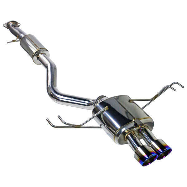 REMARK 24+ Toyota GR Corolla Dual Center Exit w/ Resonator Burnt Stainless Steel Catback Exhaust,