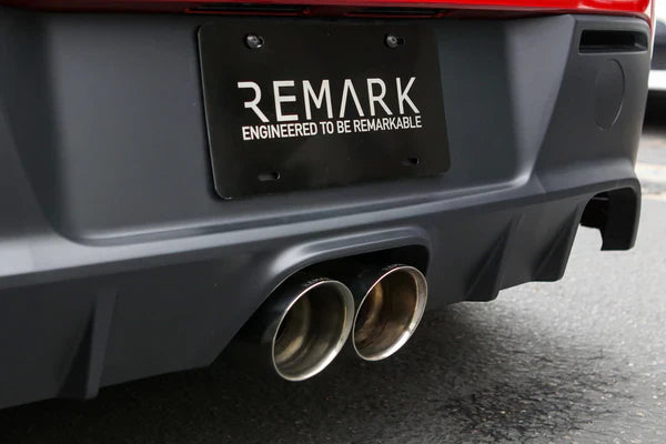 REMARK 2022+ Toyota GR Corolla Catback Exhaust - Dual Tips Center Exit (Burnt SS)