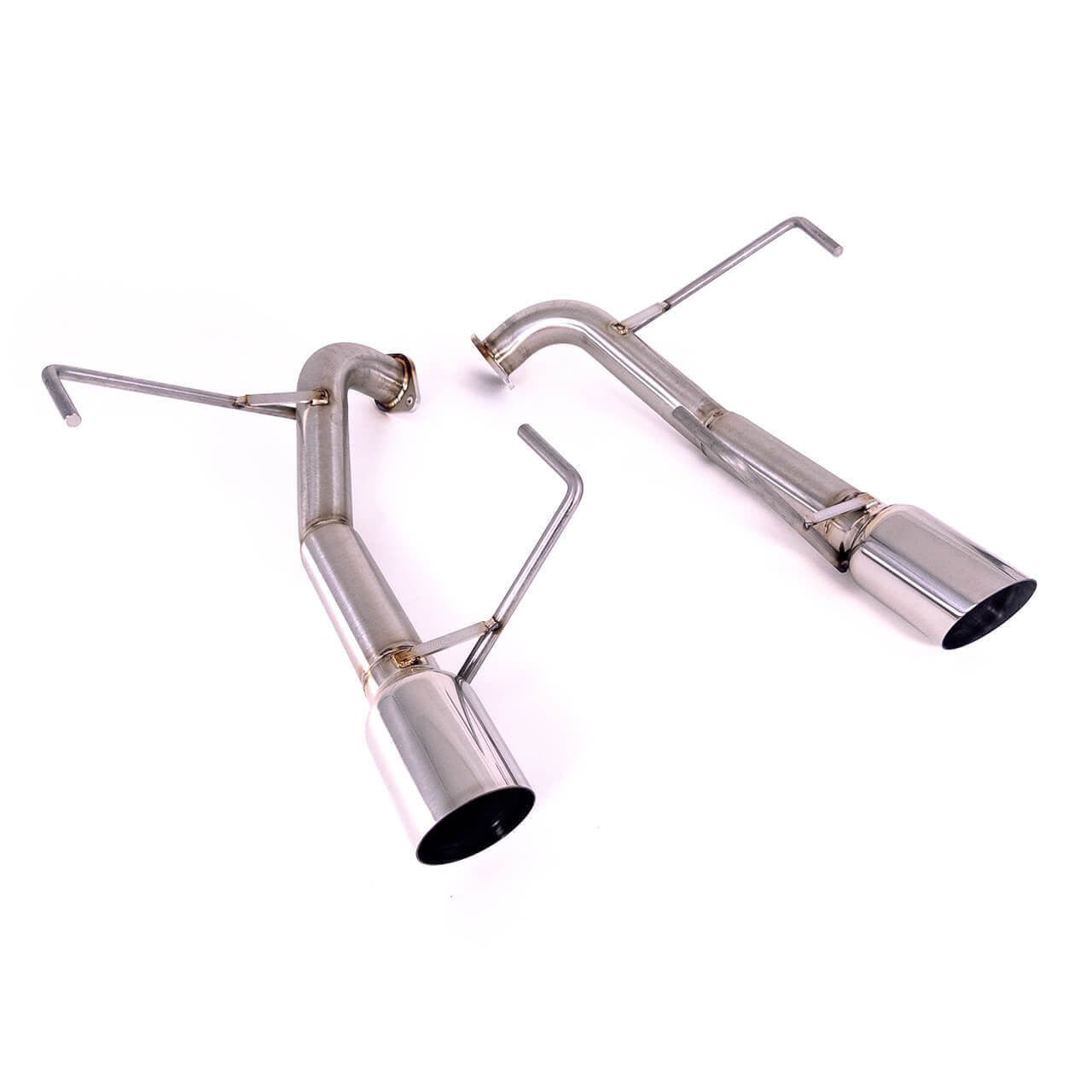 Axleback Exhaust - 2008-2010 WRX Sedan - Muffler Delete - 3.5" Single Wall Tips