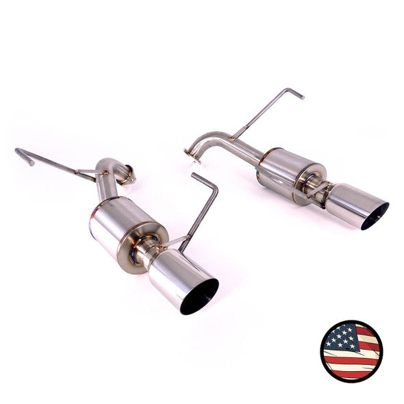 Axleback Exhaust - 2008-2010 WRX Sedan - 5" Muffler - 3.5" Single Wall Tips