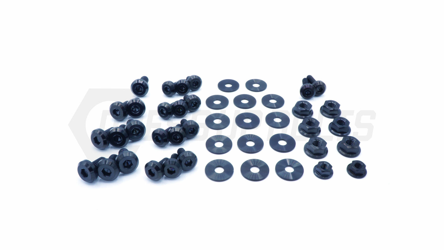 Subaru Forester (2003-2005) Titanium Dress Up Bolts Engine Bay Kit - DressUpBolts.com