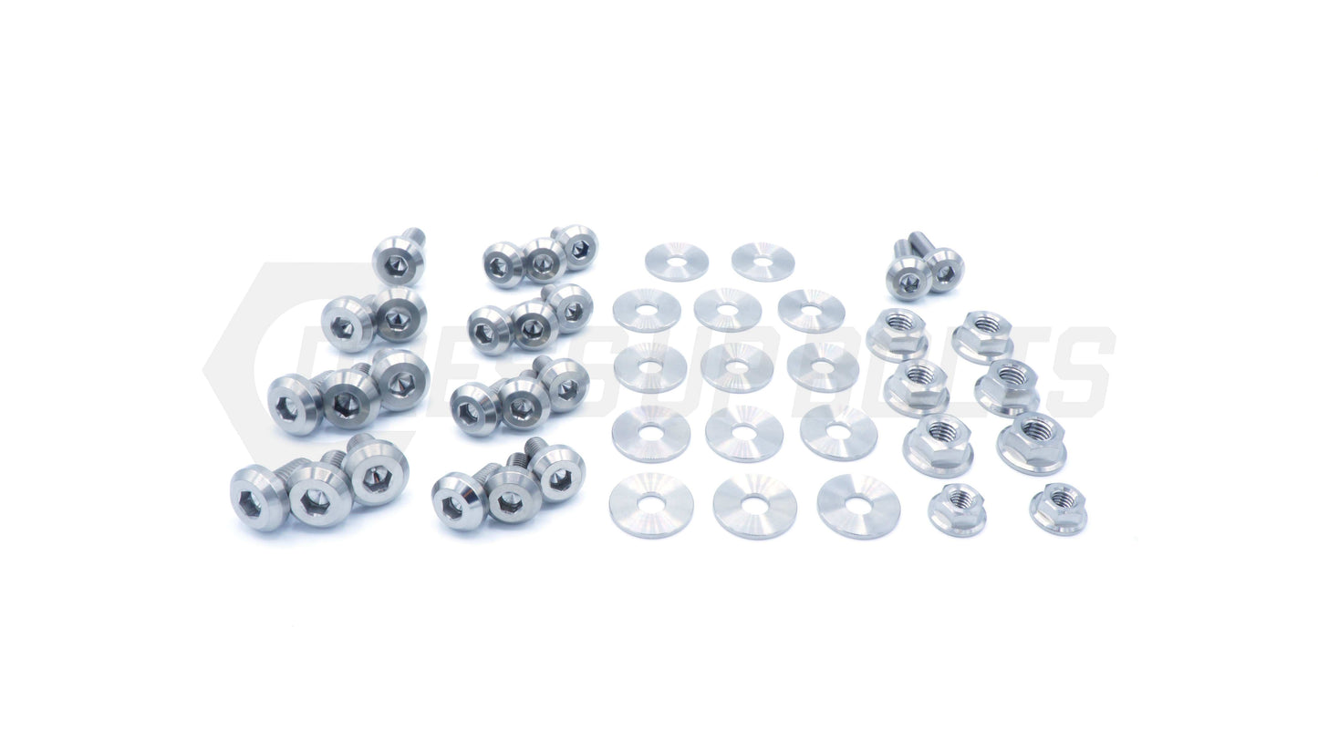 Subaru Forester (2003-2005) Titanium Dress Up Bolts Engine Bay Kit - DressUpBolts.com