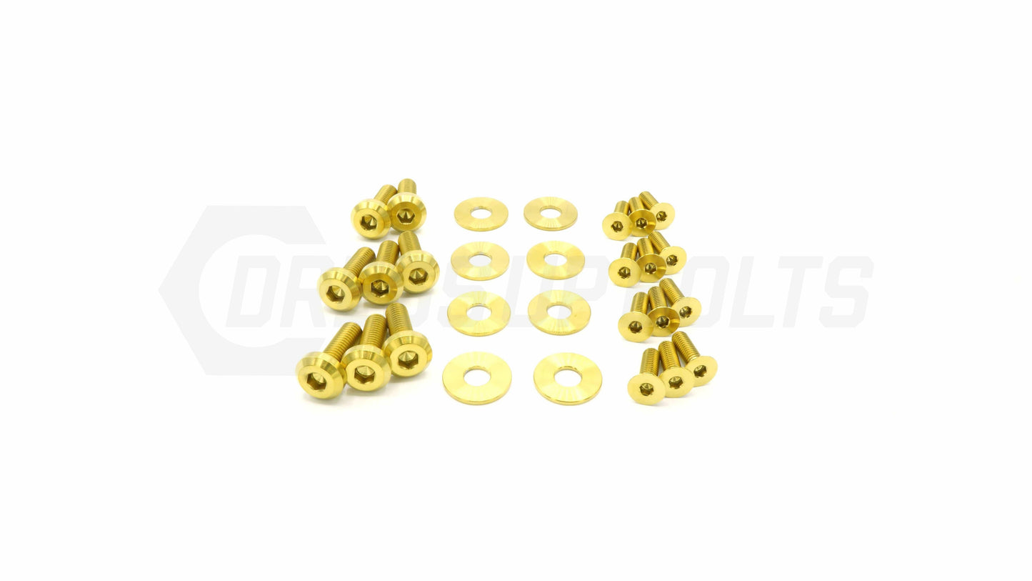 Dress Up Bolts Titanium Hardware Door Kit - Subaru Impreza GC8 (1992-2001)