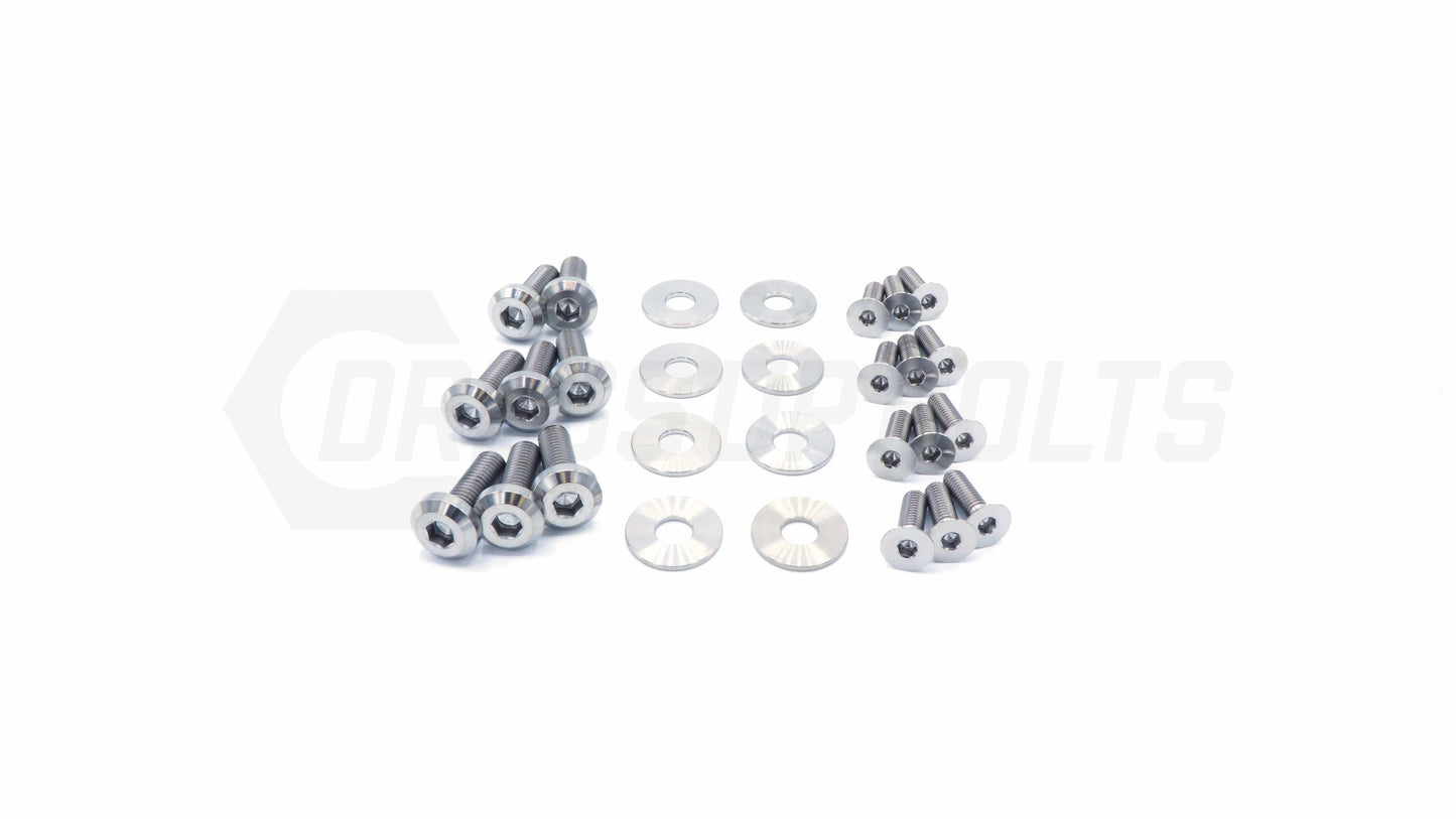 Dress Up Bolts Titanium Hardware Door Kit - Subaru Impreza GC8 (1992-2001)