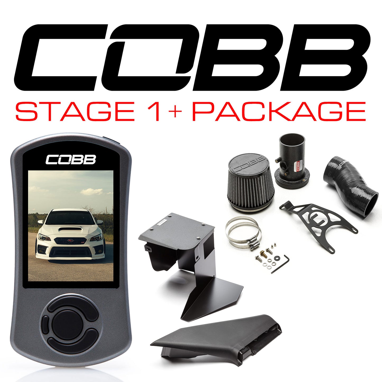 Cobb 2018-2021 Subaru WRX STI Stage 1+ Power Package - Black