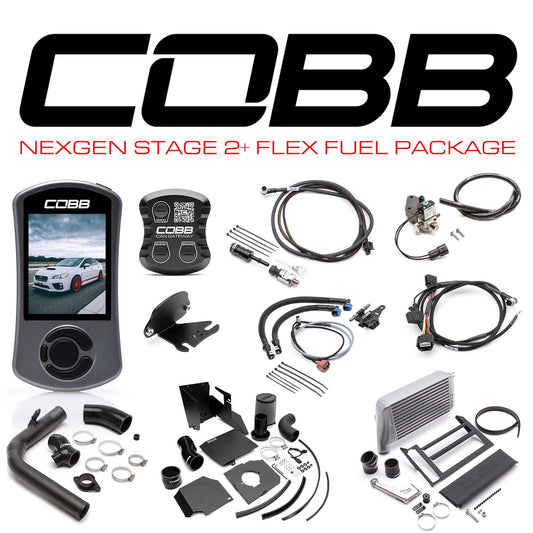 Cobb 15-21 Subaru WRX NexGen Stage 2 + CAN Flex Fuel Power Package (SF Intake) - Black