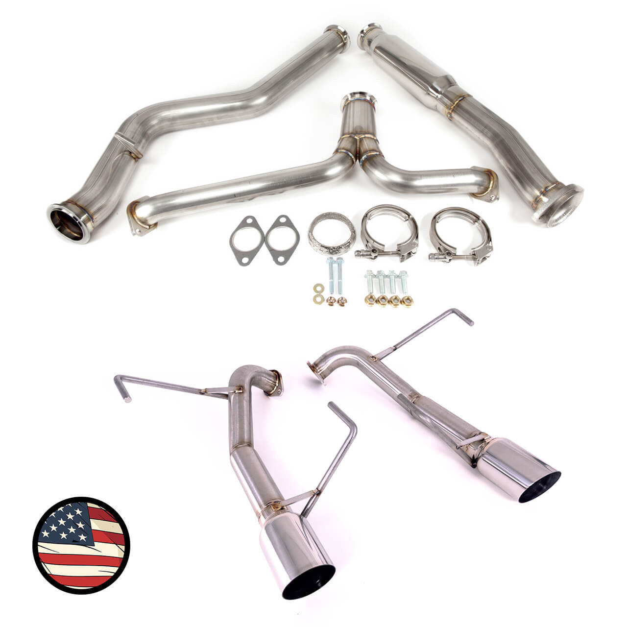 Catback Exhaust - 2008-2010 WRX Sedan - Muffler Delete