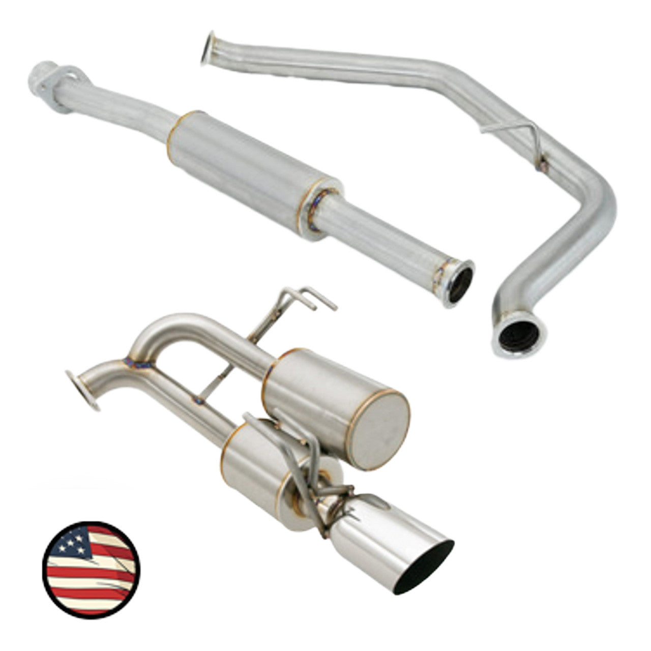 Catback Exhaust - 2019-2024 Forester  - 5" Muffler - 4" Single Wall Tip