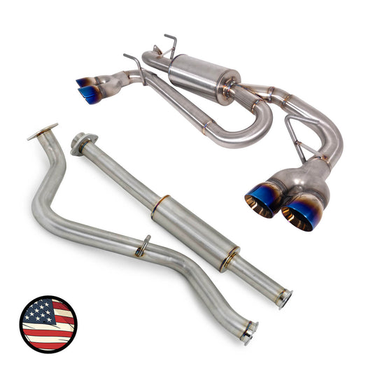 Catback Exhaust - 2024+ Impreza - Quad Exit Executive 5" Muffler - Neochrome Tip