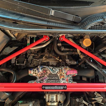 Firewall V-Braces - 2017-21 BRZ / GT86 - Wrinkle Red