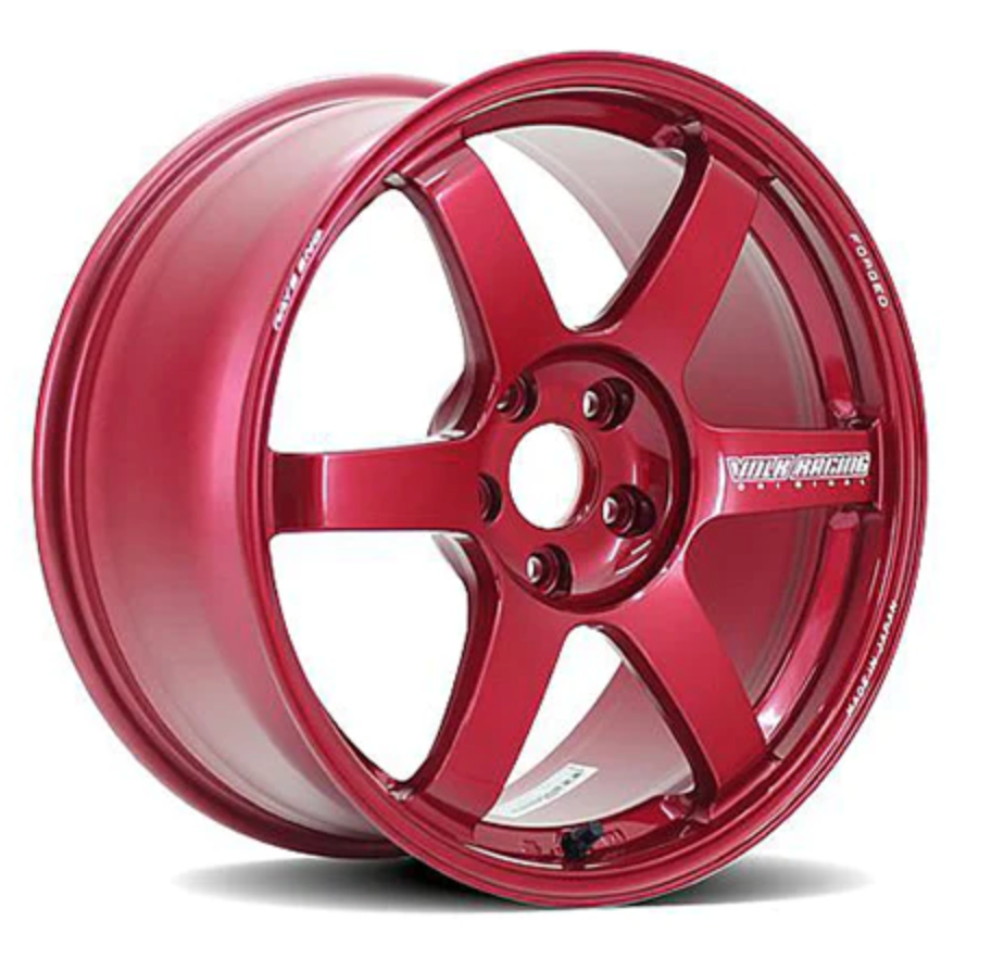 TE37SL 18X9.5 +22 HYPER RED 5X114.3