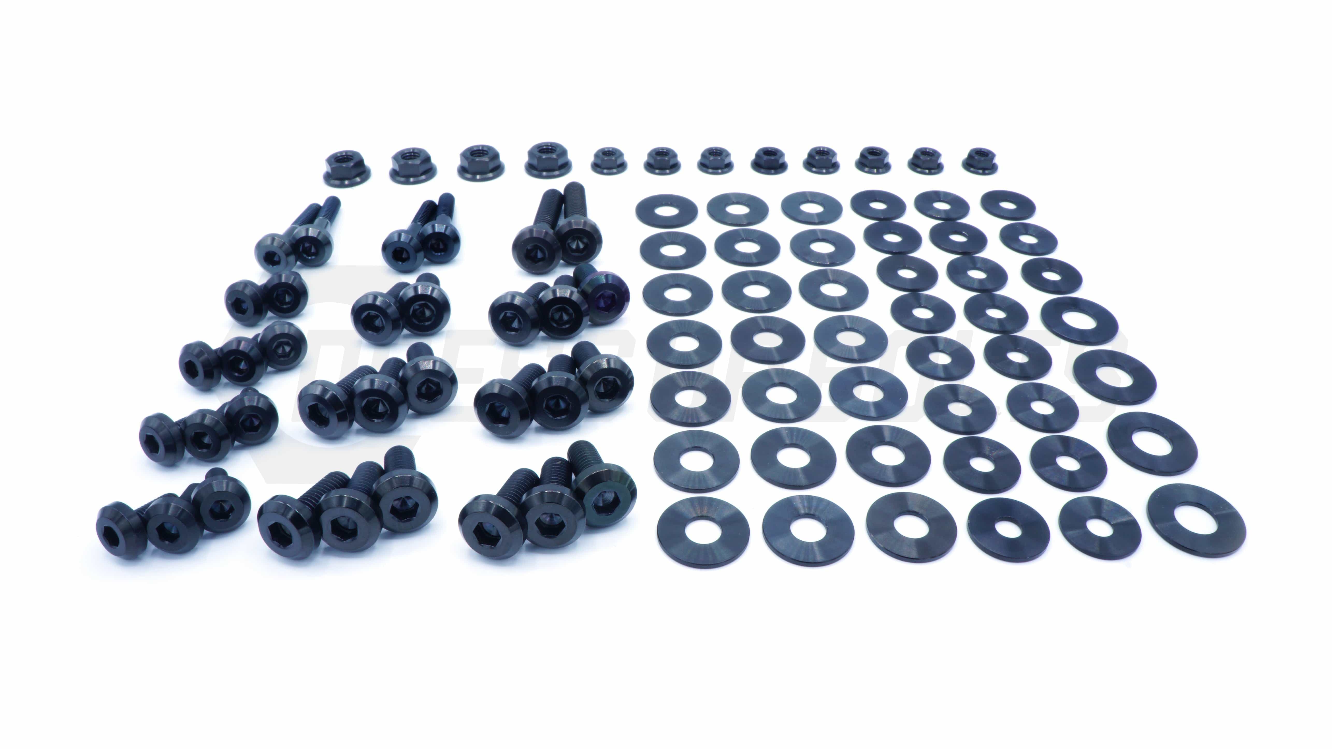 パーツ NOTORIOUS03 Dress Up Bolts Stage 2 Titanium Hardware Engine Bay Kit