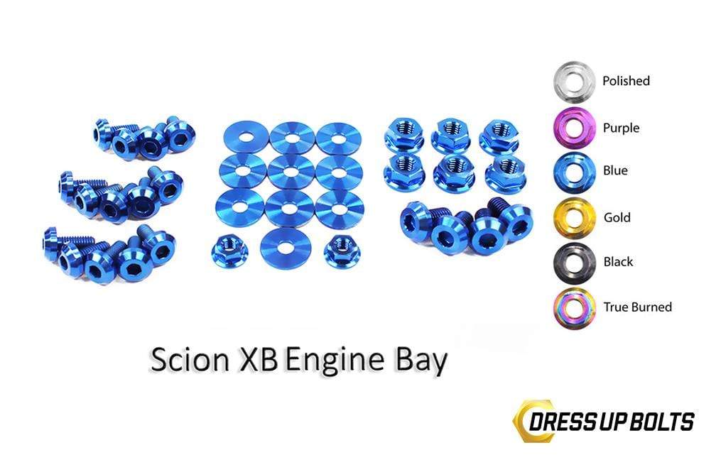 Scion XB (2003-2006) Titanium Dress Up Bolts Engine Bay Kit - DressUpBolts.com