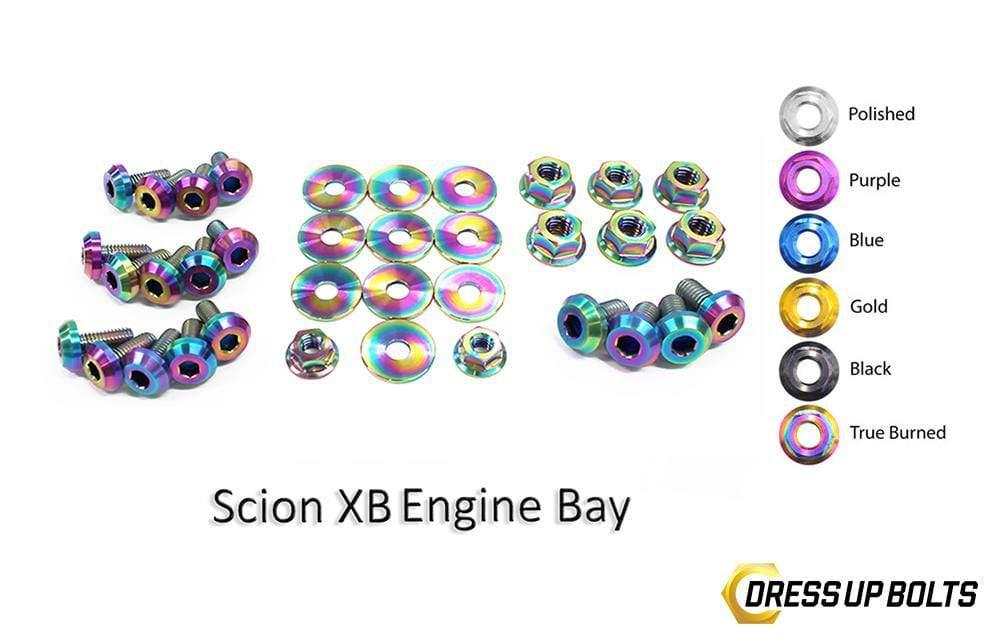 Scion XB (2003-2006) Titanium Dress Up Bolts Engine Bay Kit - DressUpBolts.com