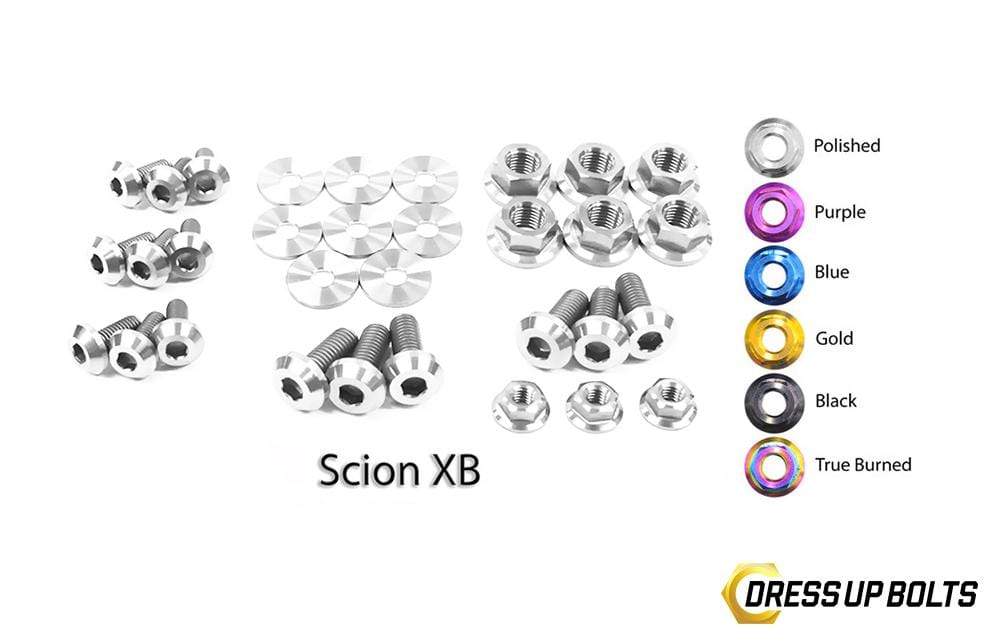 Scion XB (2007-2015) Titanium Dress Up Bolts Engine and Engine Bay Kit - DressUpBolts.com