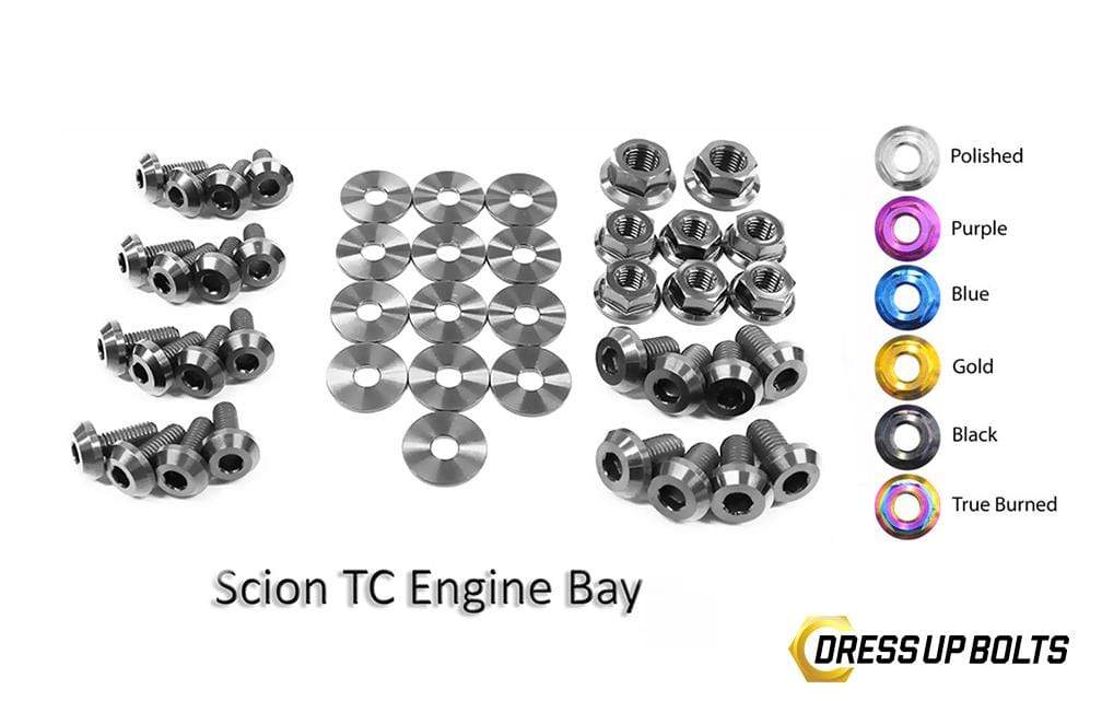 Scion tC (2005-2010) Titanium Dress Up Bolts Engine Bay Kit - DressUpBolts.com