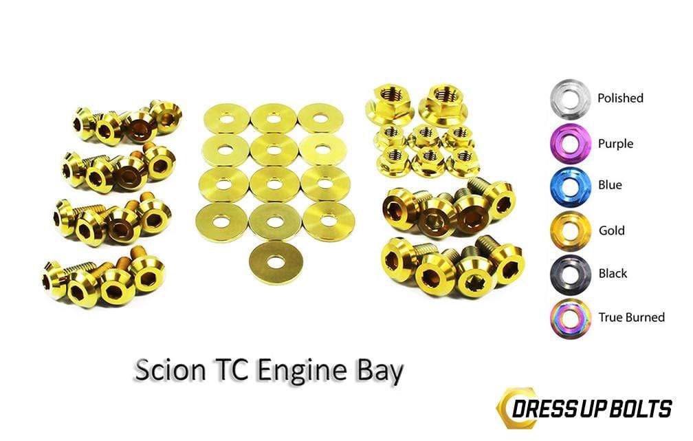 Scion tC (2005-2010) Titanium Dress Up Bolts Engine Bay Kit - DressUpBolts.com