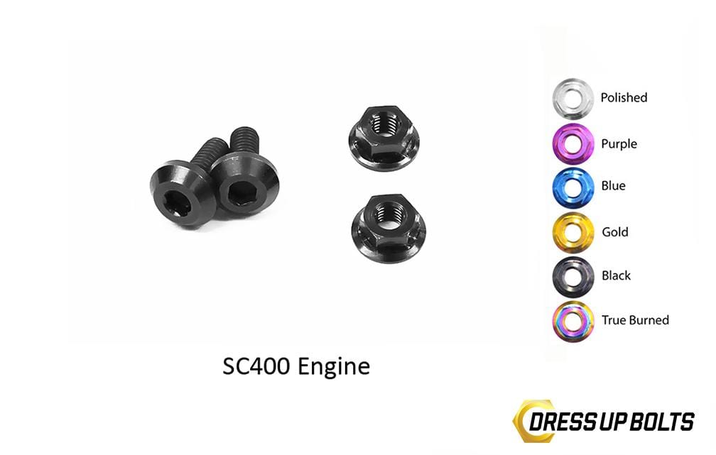 Lexus SC300/SC400 (1998-2000) 1UZ-FE VVTi Titanium Dress Up Bolts Engine Kit - DressUpBolts.com