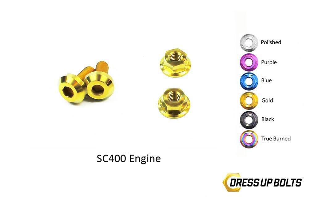 Lexus SC300/SC400 (1998-2000) 1UZ-FE VVTi Titanium Dress Up Bolts Engine Kit - DressUpBolts.com