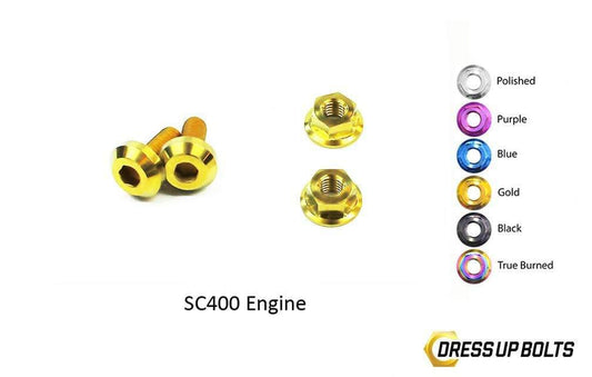 Lexus SC300/SC400 (1998-2000) 1UZ-FE VVTi Titanium Dress Up Bolts Engine Kit - DressUpBolts.com