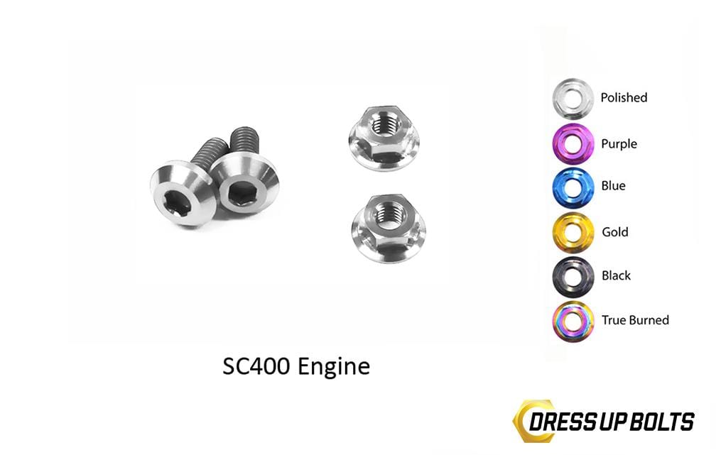 Lexus SC300/SC400 (1998-2000) 1UZ-FE VVTi Titanium Dress Up Bolts Engine Kit - DressUpBolts.com