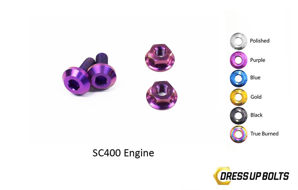 Lexus SC300/SC400 (1998-2000) 1UZ-FE VVTi Titanium Dress Up Bolts Engine Kit - DressUpBolts.com