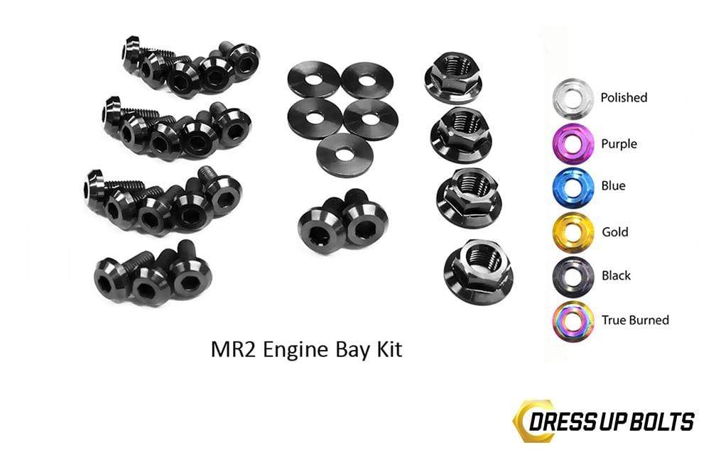 Toyota MR2 W20 (1990-1999) Titanium Dress Up Bolts Engine Bay Kit - DressUpBolts.com