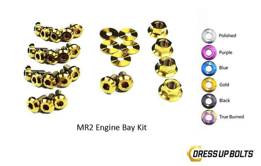 Toyota MR2 W20 (1990-1999) Titanium Dress Up Bolts Engine Bay Kit - DressUpBolts.com