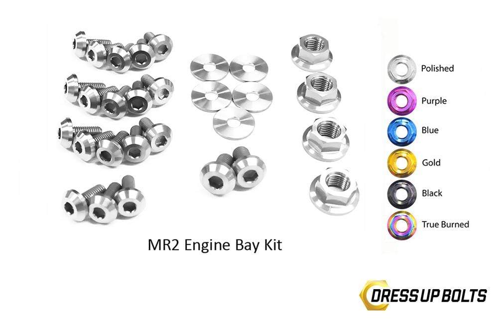 Toyota MR2 W20 (1990-1999) Titanium Dress Up Bolts Engine Bay Kit - DressUpBolts.com
