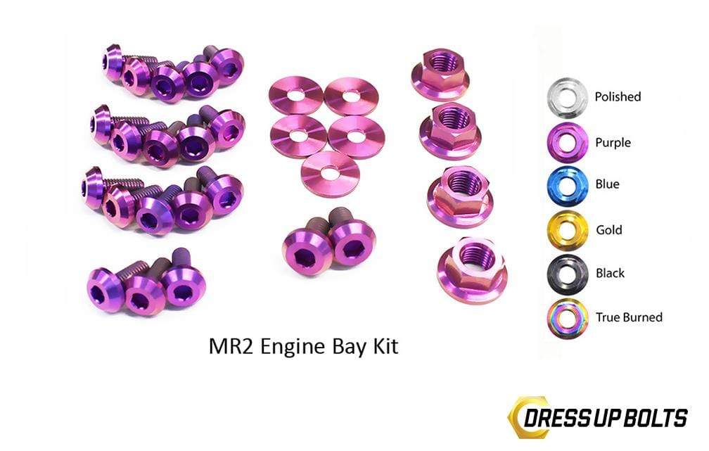 Toyota MR2 W20 (1990-1999) Titanium Dress Up Bolts Engine Bay Kit - DressUpBolts.com
