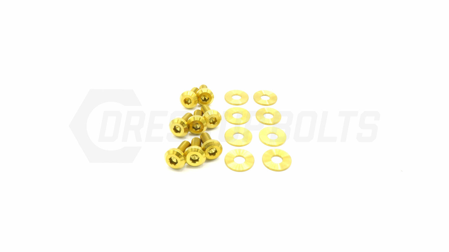 Dress Up Bolts Titanium Hardware Hood Kit - Toyota Supra MKIII (1986-1992)